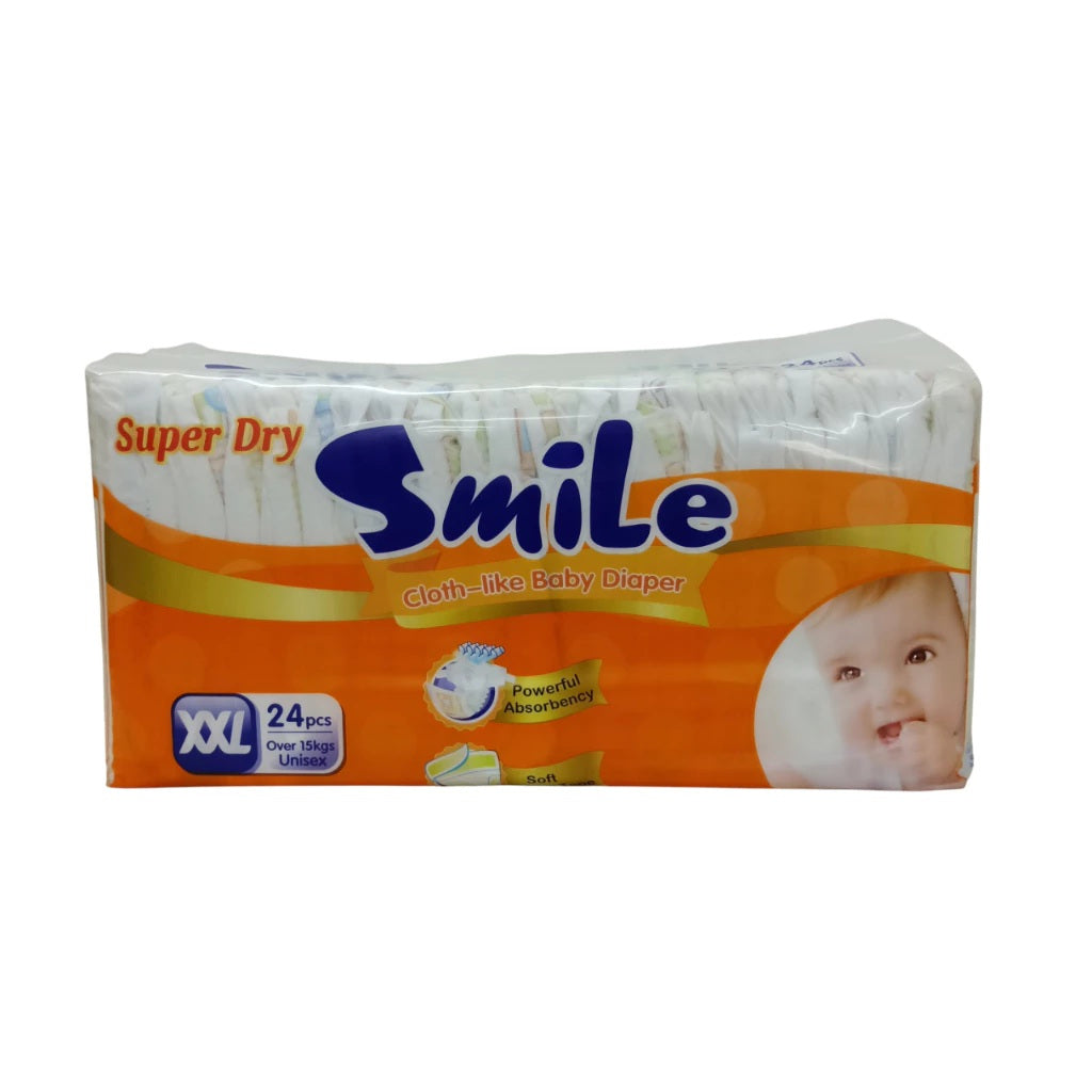 Smile Cloth-like Tape Baby Diapers XXL 24