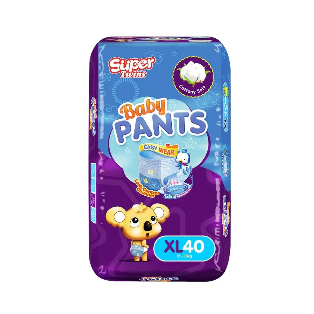 Super Twins Pants Baby Diaper XL 40 - PANTS