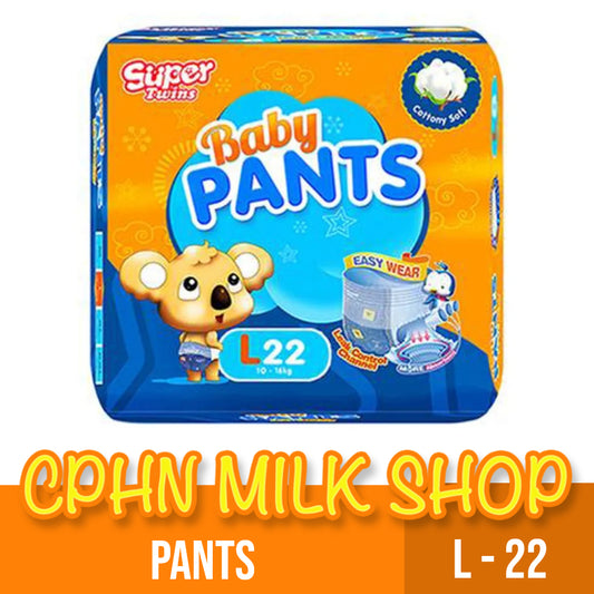 Super Twins Pants Baby Diaper Large 22 - PANTS