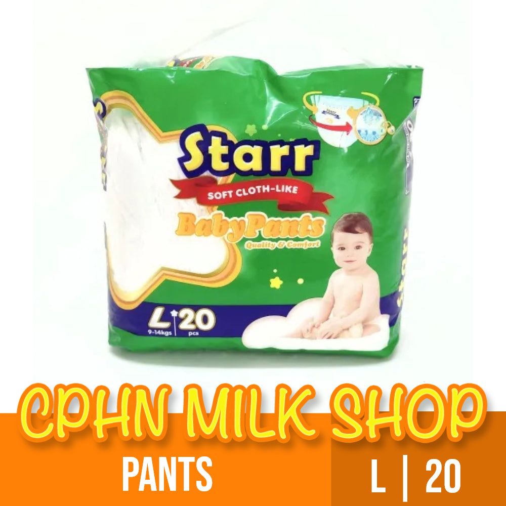 Starr Soft Cloth-Like Pants Baby Diaper Large 20
