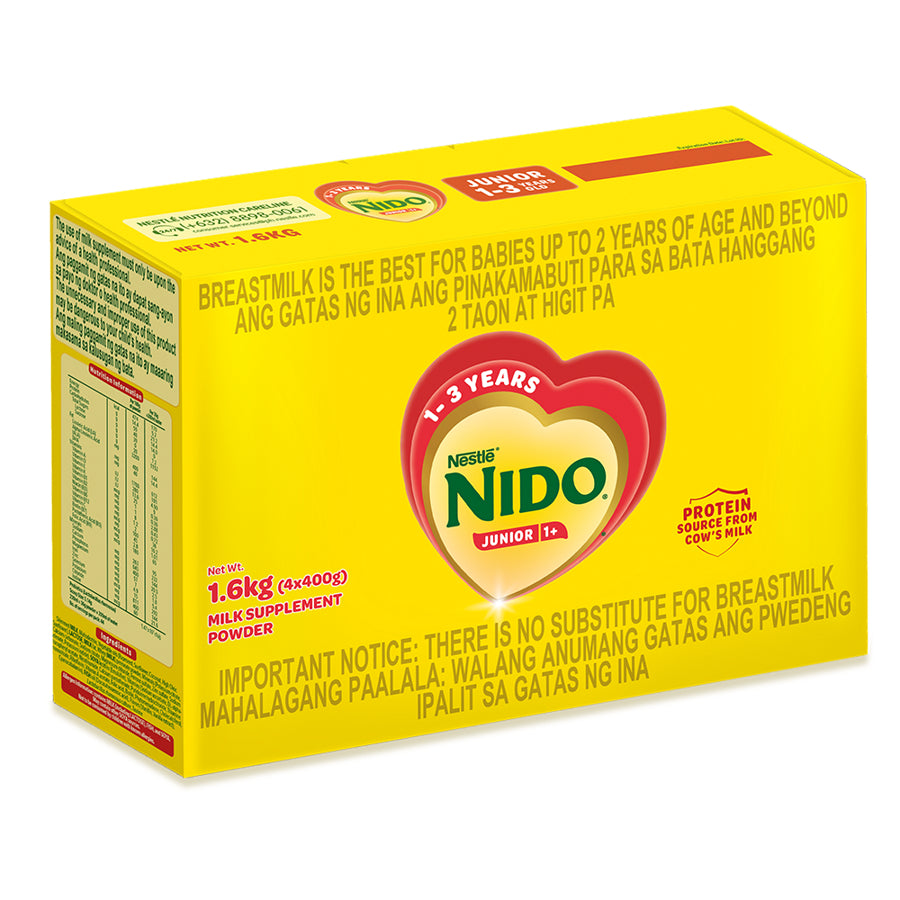 NIDO Junior 2.4kg | 2kg | 1.6kg | 1.2kg | 750g | 400g for 1-3 Years Old (Variation)