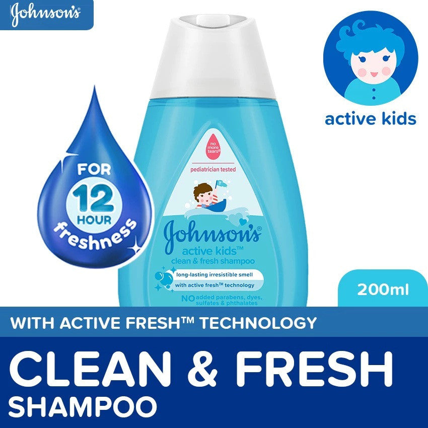 Johnson's Active Kids Clean & Fresh Shampoo 200ml