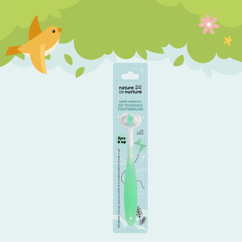 Nature to Nurture Tooth Explorers 3D Training Toothbrush-GREEN