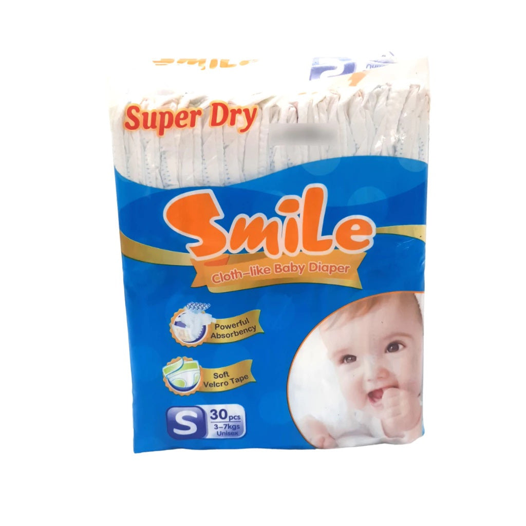 Smile Cloth-like Tape Baby Diapers Small 30