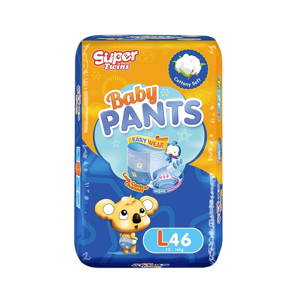 Super Twins Pants Baby Diaper Large 46 - PANTS