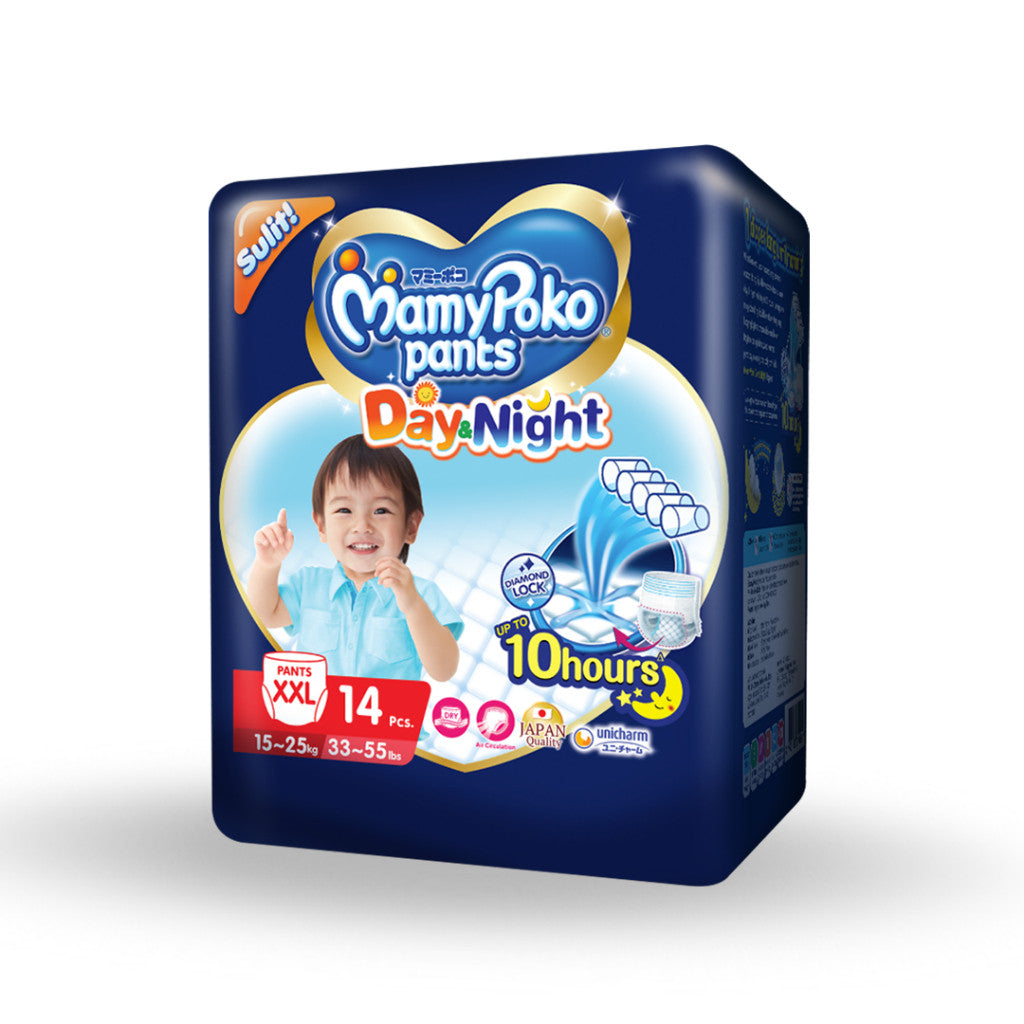 MamyPoko Day and Night Pants Baby Diapers XXL 14