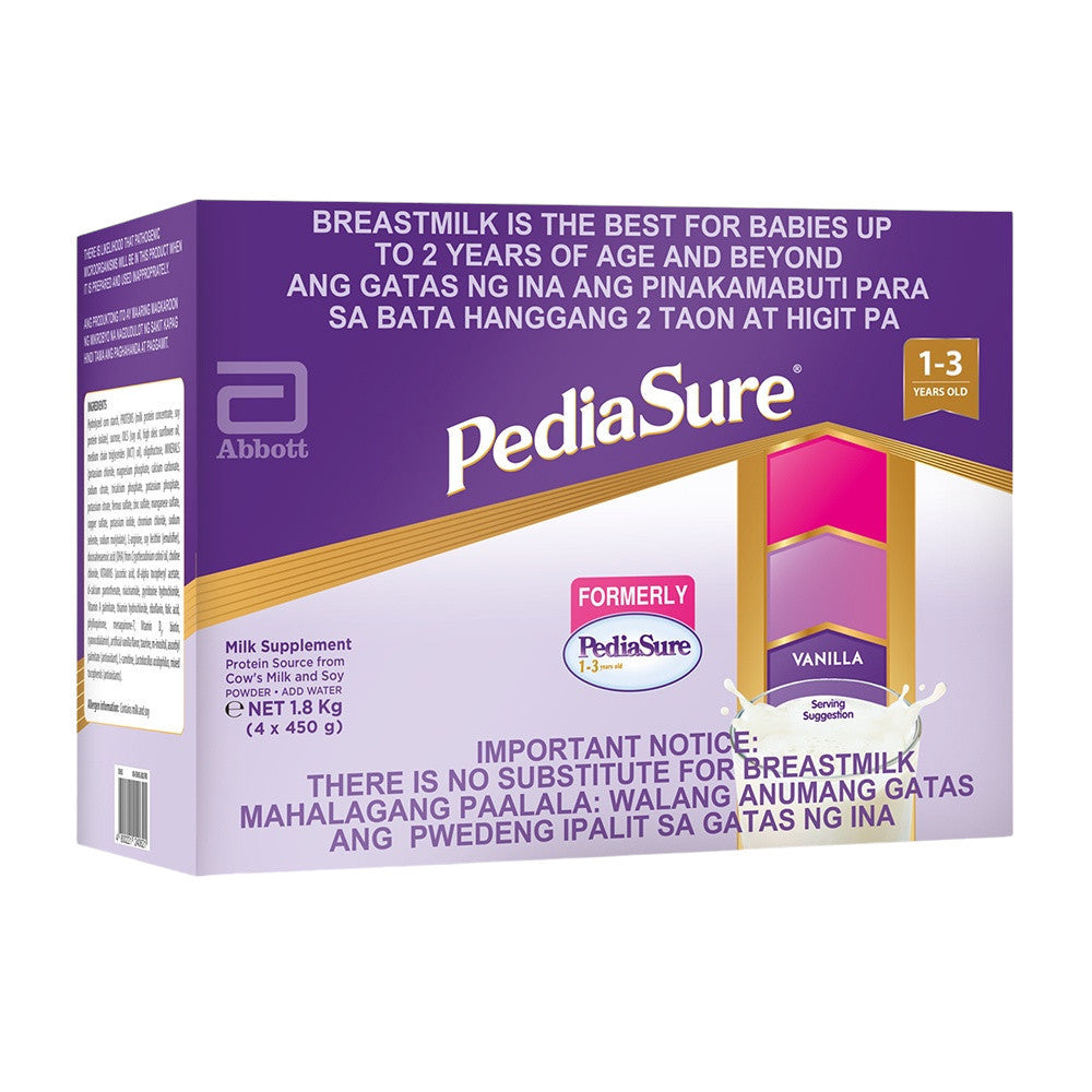 Pediasure Vanilla 1.6kg for 1-3 Years Old Milk Supplement