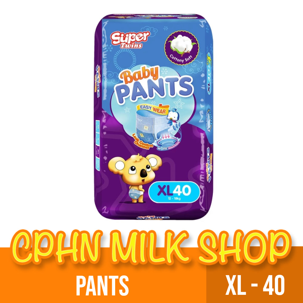 Super Twins Pants Baby Diaper XL 40 - PANTS
