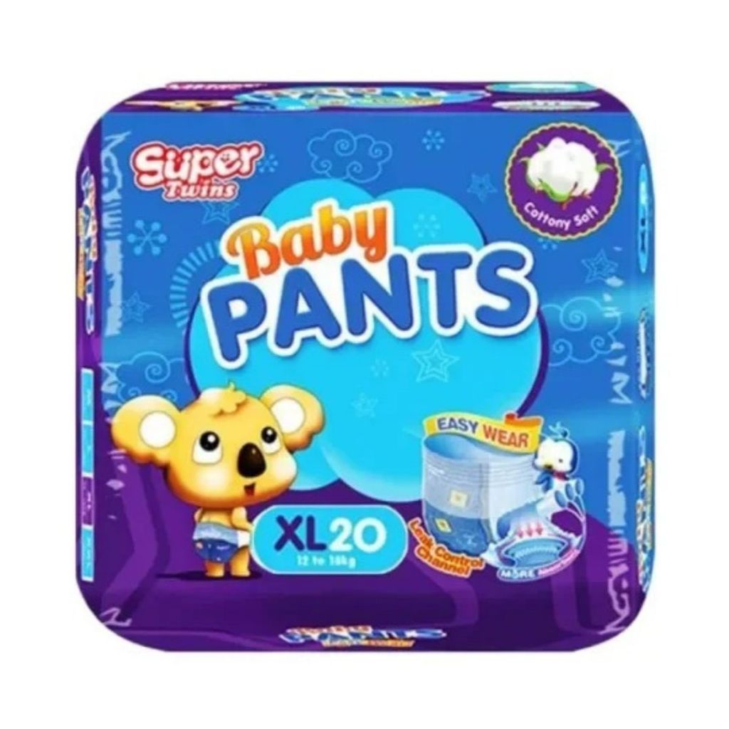 Super Twins Pants Baby Diaper XL 20 - PANTS