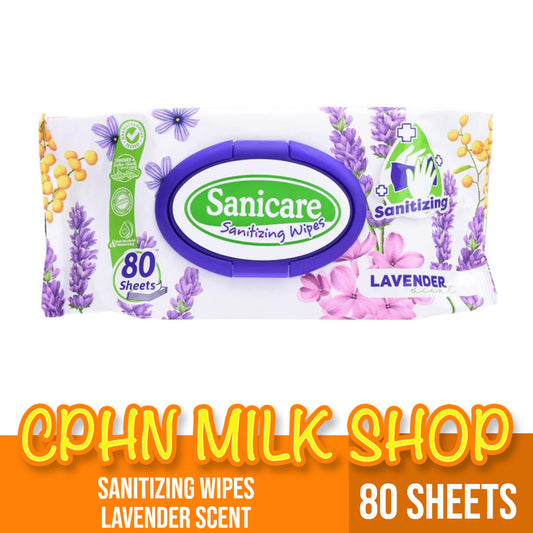 Sanicare Sanitizing Wipes 80 Sheets - Lavender Scent