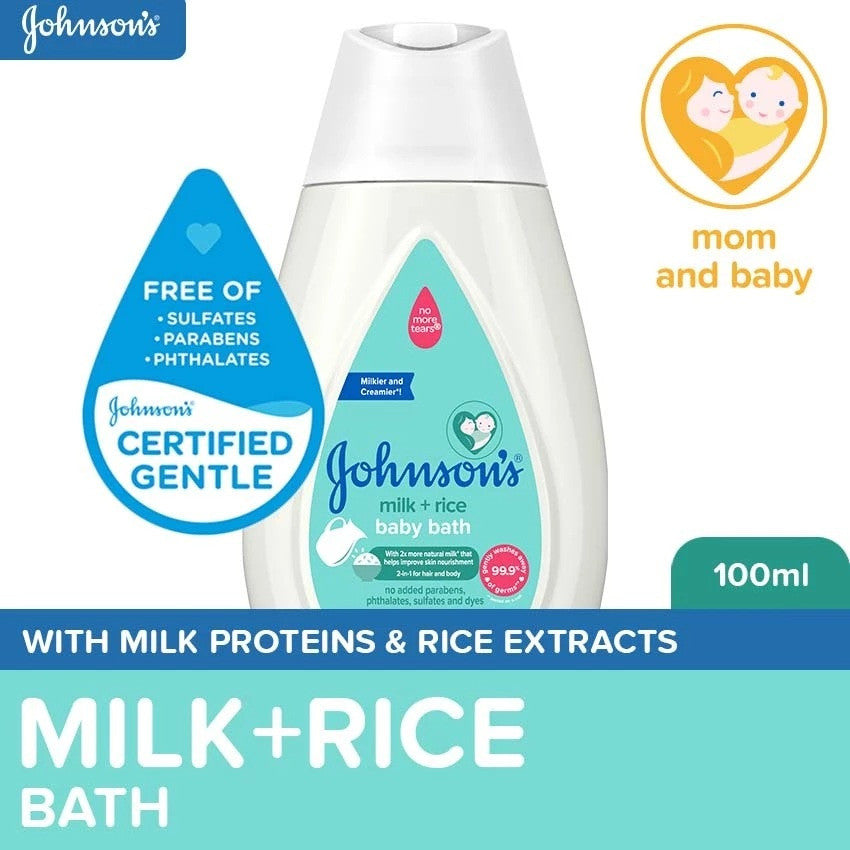 Johnson's Milk+Rice Baby Bath 100ml