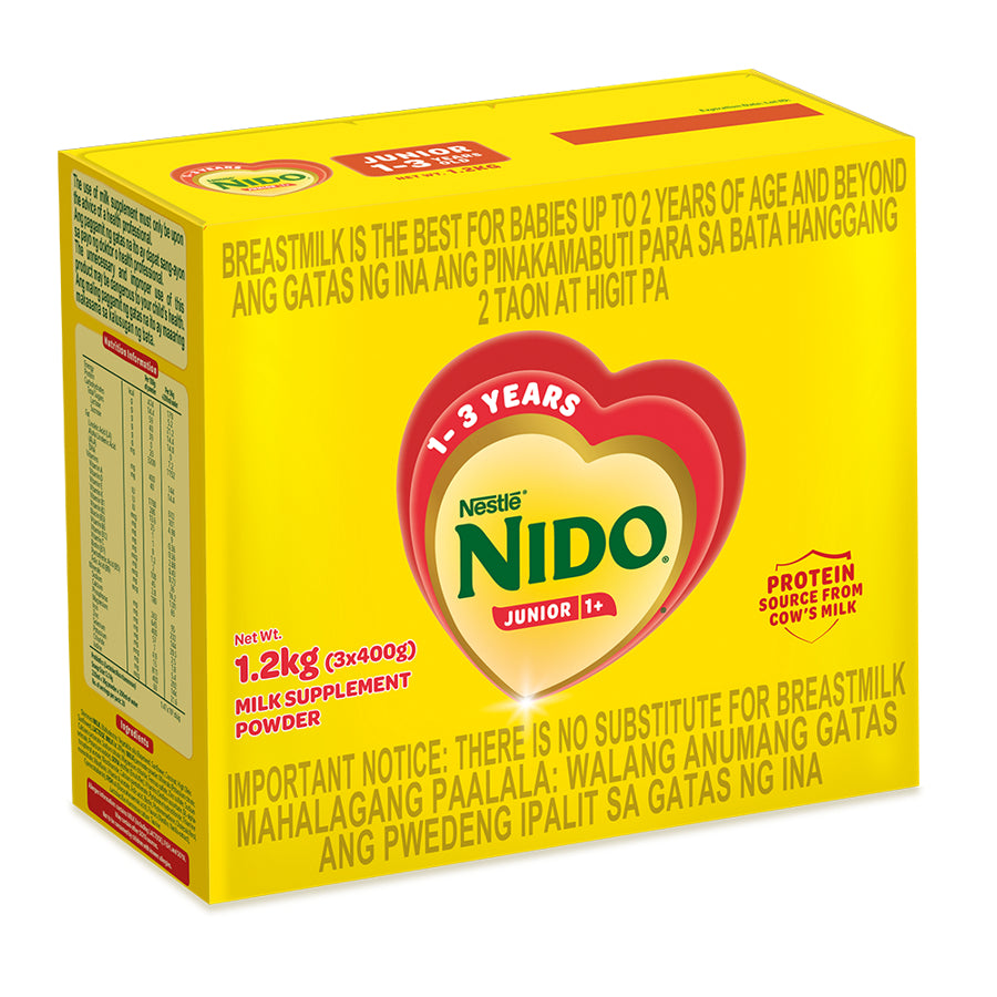 NIDO Junior 2.4kg | 2kg | 1.6kg | 1.2kg | 750g | 400g for 1-3 Years Old (Variation)