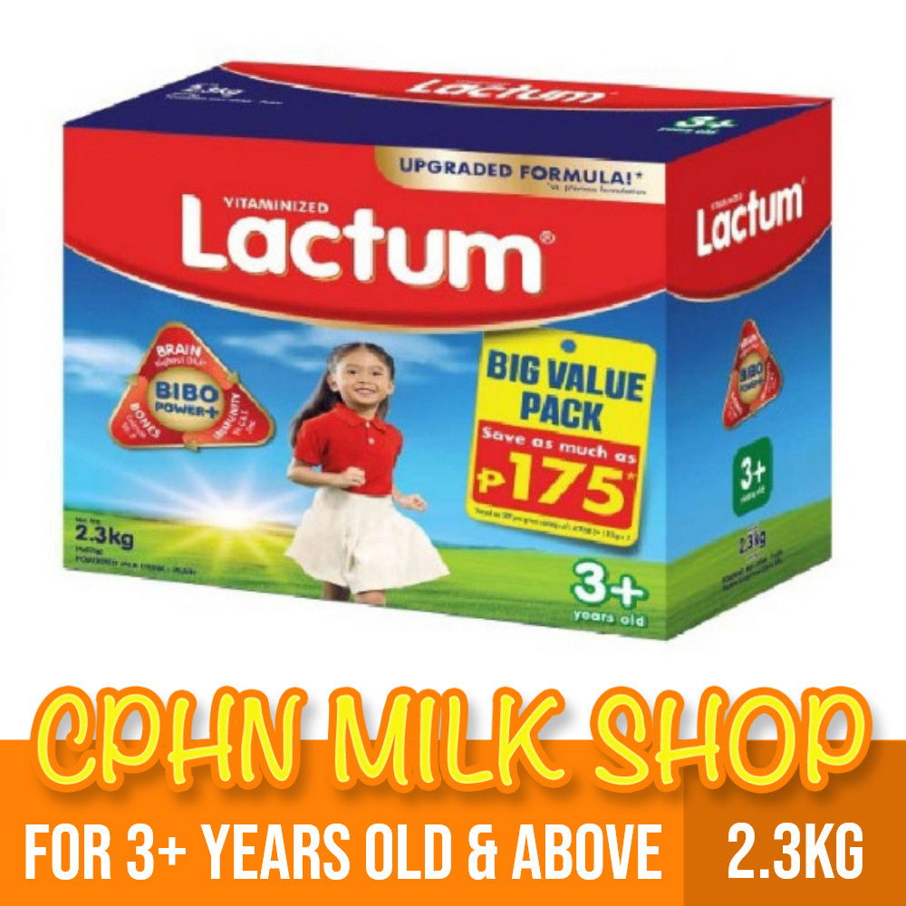 Lactum 3+ Plain 2.3kg for Children Above 3 Years Old Powdered Milk Drink