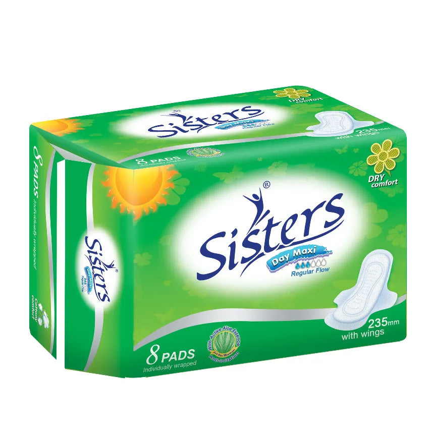 Sisters Sanitary Napkin Net Side (Day-use) 8 Pads
