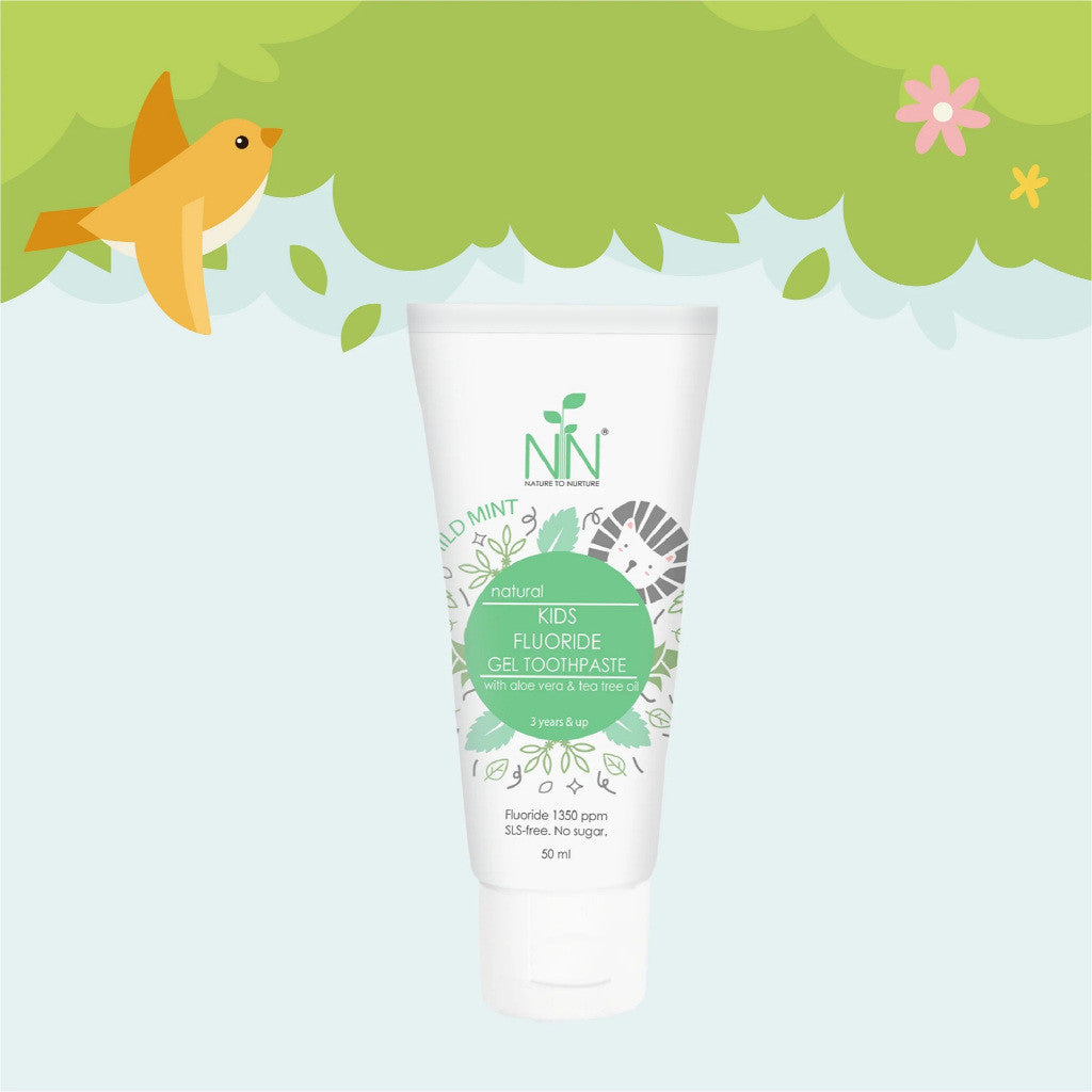 Nature to Nurture Kids Fluoride Toothpaste MILD MINT 50ml(3 yrs &up)