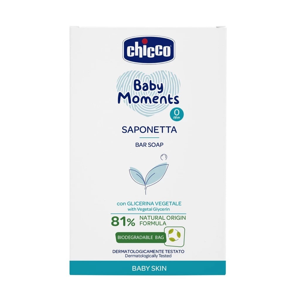 Chicco Baby Moments Bar Soap for Babies and Kids