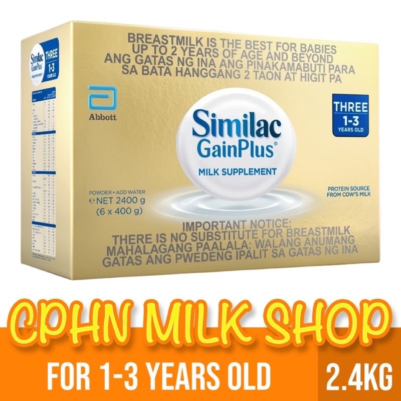 Similac GainPlus 2.4kg | 1.8kg | 1.2kg | 900g | 400g (Variation)