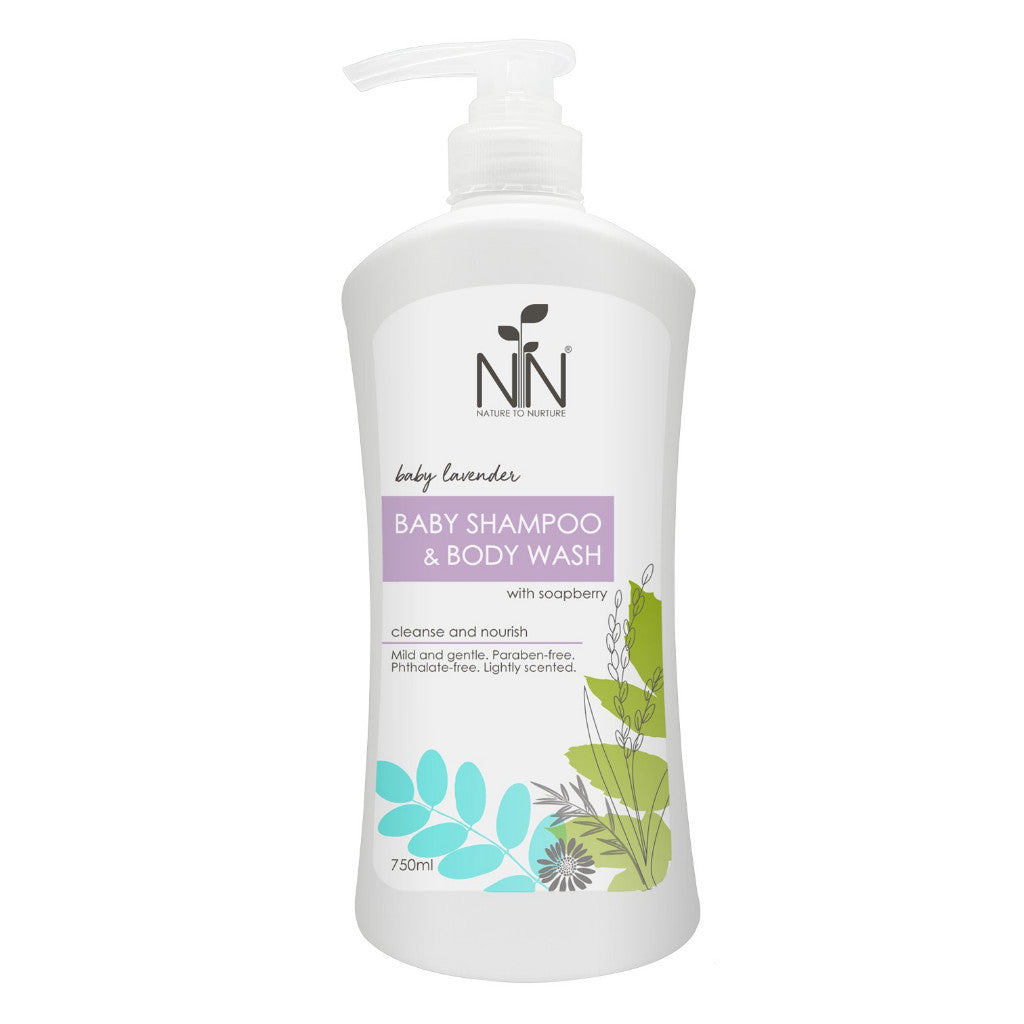 Nature to Nurture Baby LAVENDER Shampoo and Body Wash 750ml