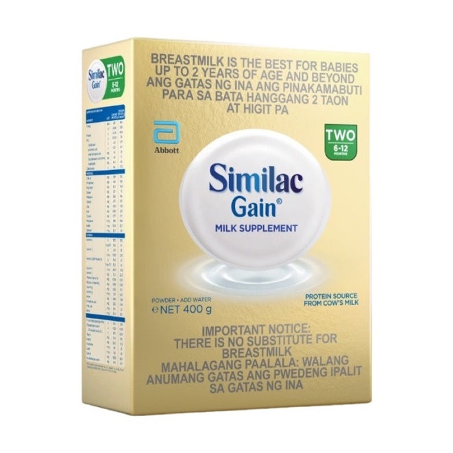 Similac Gain 400g for 6-12 Months Old Infant Formula