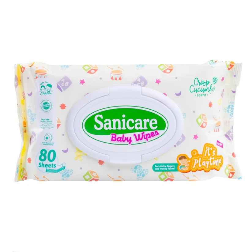 Sanicare Baby Wipes It's Playtime 80 Sheets