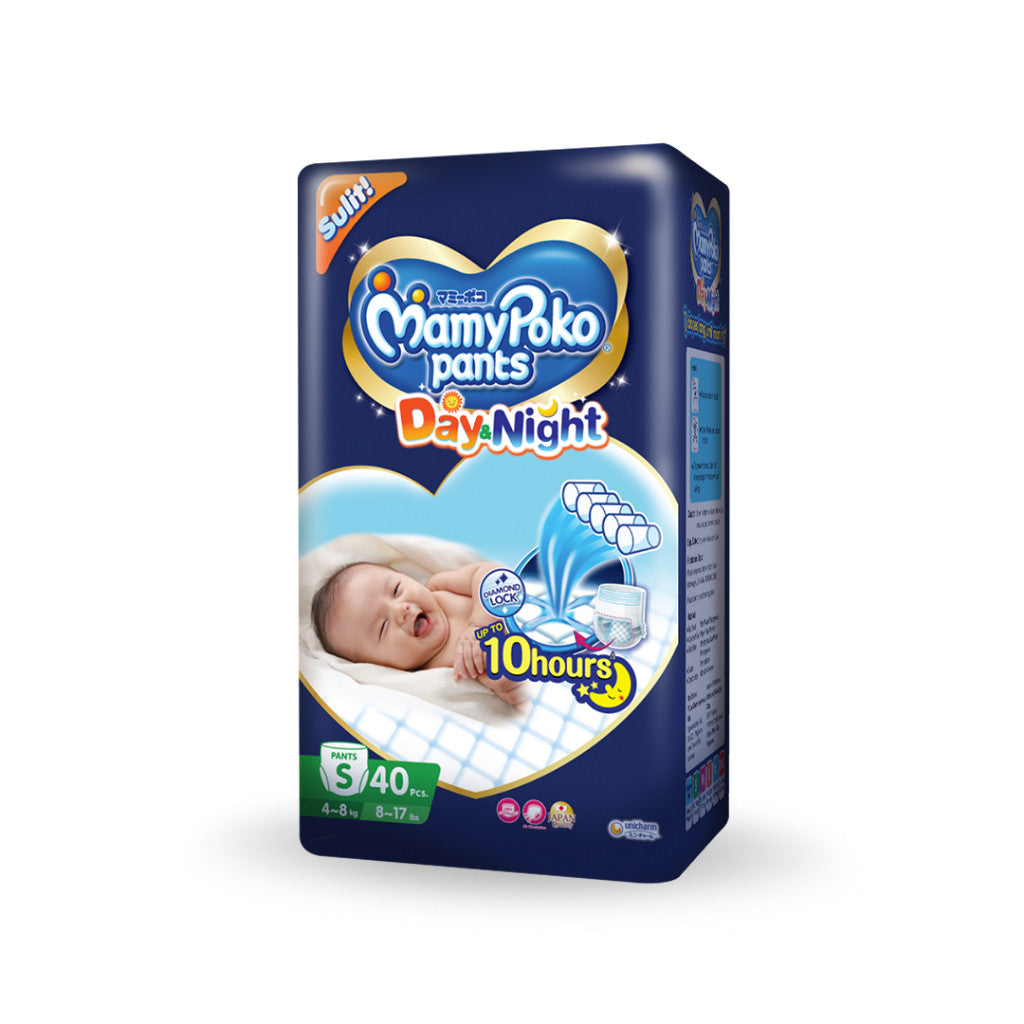 MamyPoko Day and Night Pants Baby Diapers Small 40