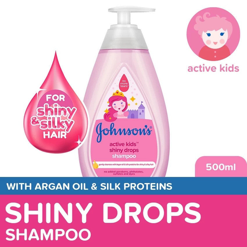 Johnson's Active Kids Shiny Drops Shampoo 500ml