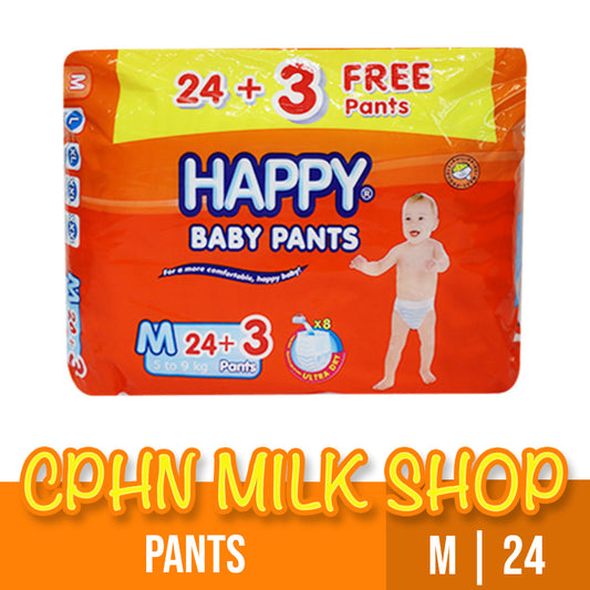 Happy Pants Baby Diapers Medium 24