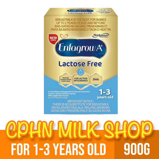 Enfagrow A+ Three Lactose Free 900g for 1-3 Years Old for Dietary Management of Lactose Intolerenace