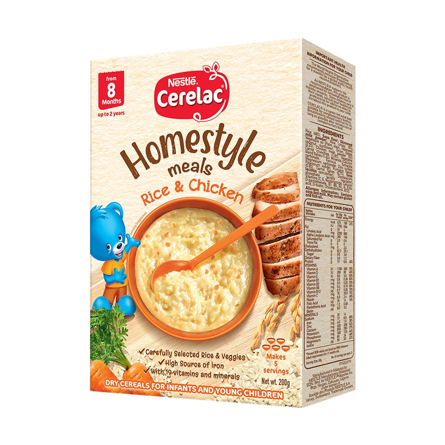 CERELAC Homestyle Meals Rice and Chicken Porridge 200g