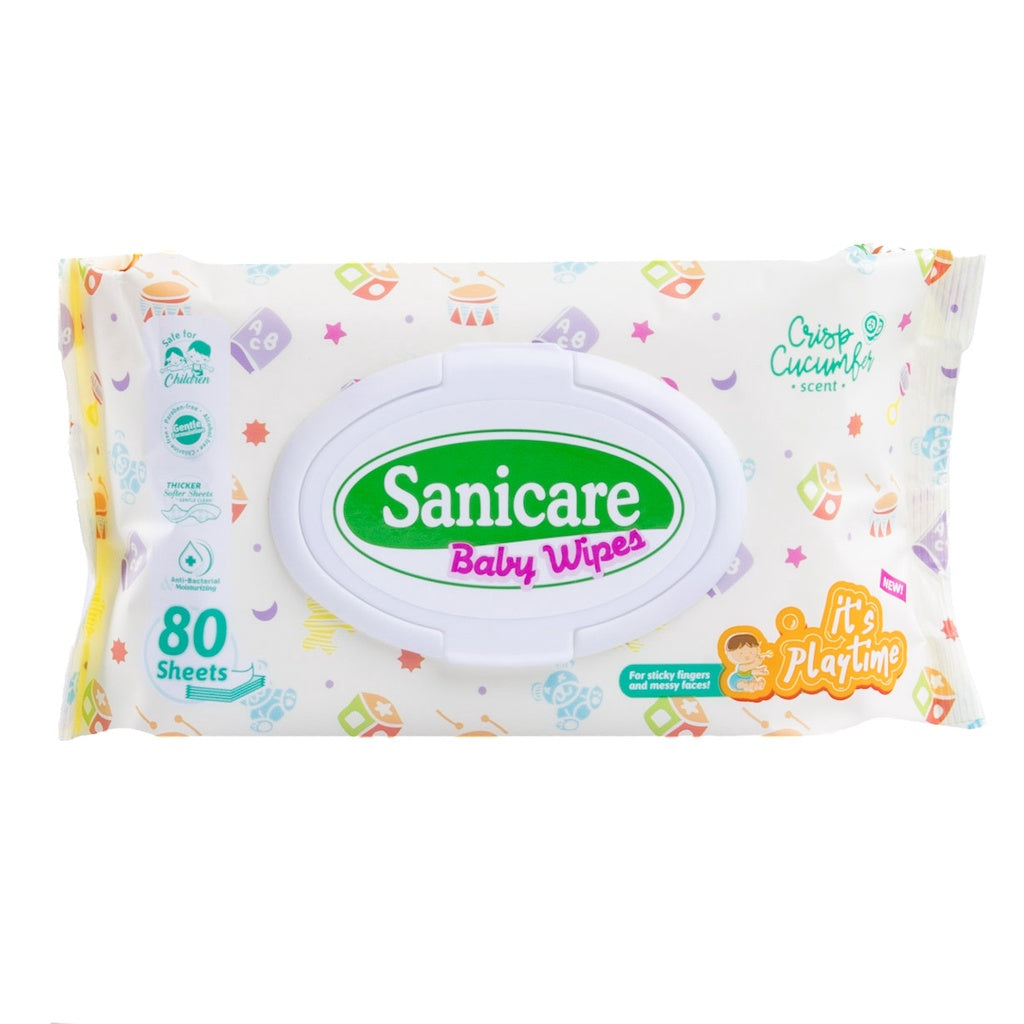 Sanicare Baby Wipes It's Playtime 80 Sheets