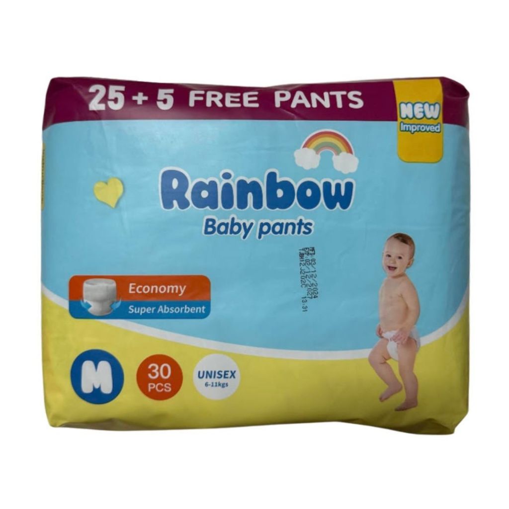 Rainbow Pants Baby Diapers Medium 30