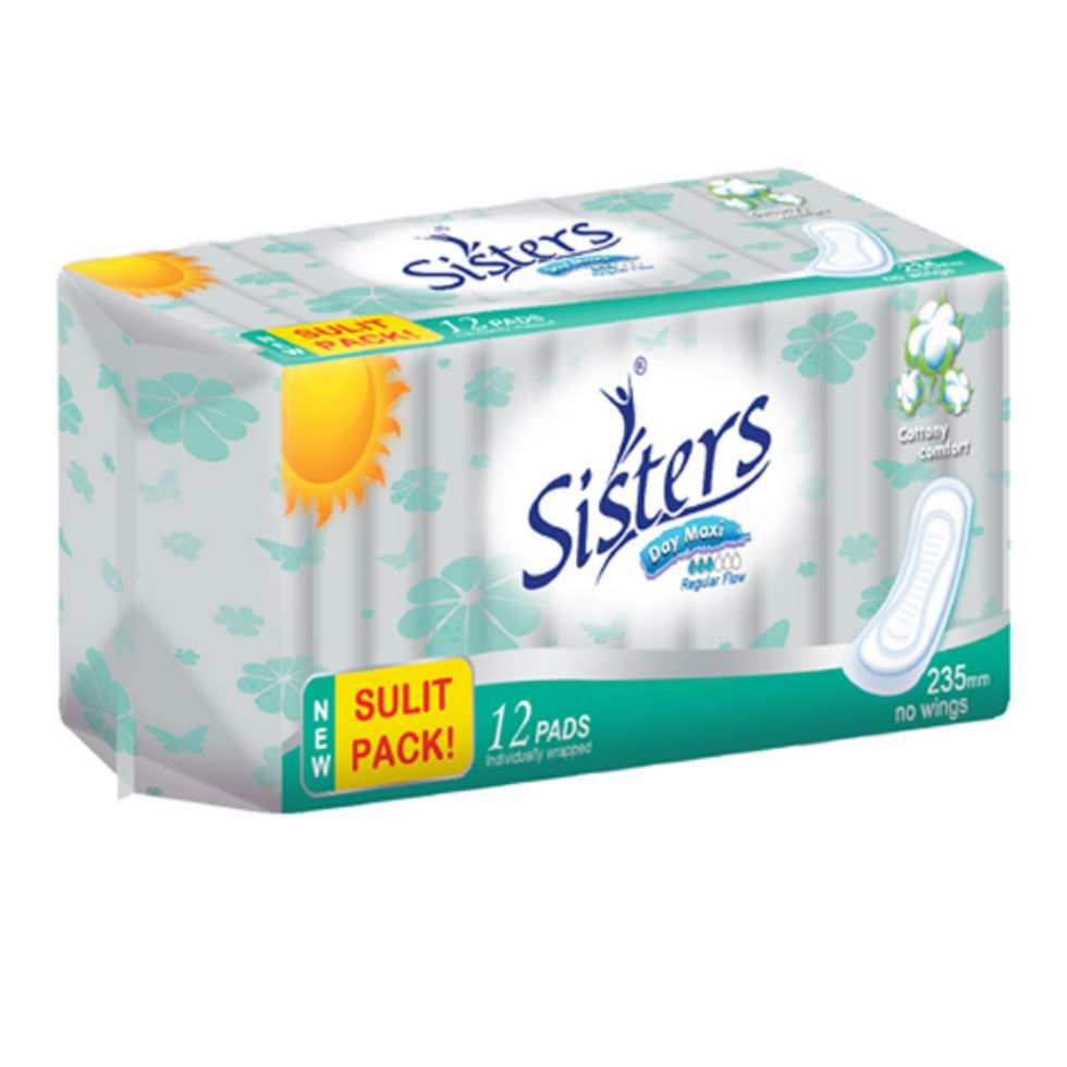 Sisters Sanitary Napkin Silk Floss Family Pack Non Wings 12 Pads