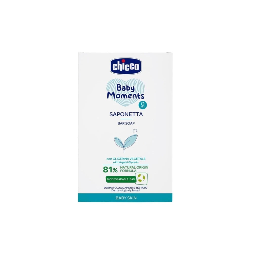 Chicco Baby Moments Bar Soap for Babies and Kids