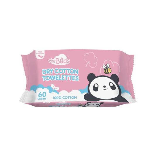 Tiny Buds Baby Dry Cotton Towelettes