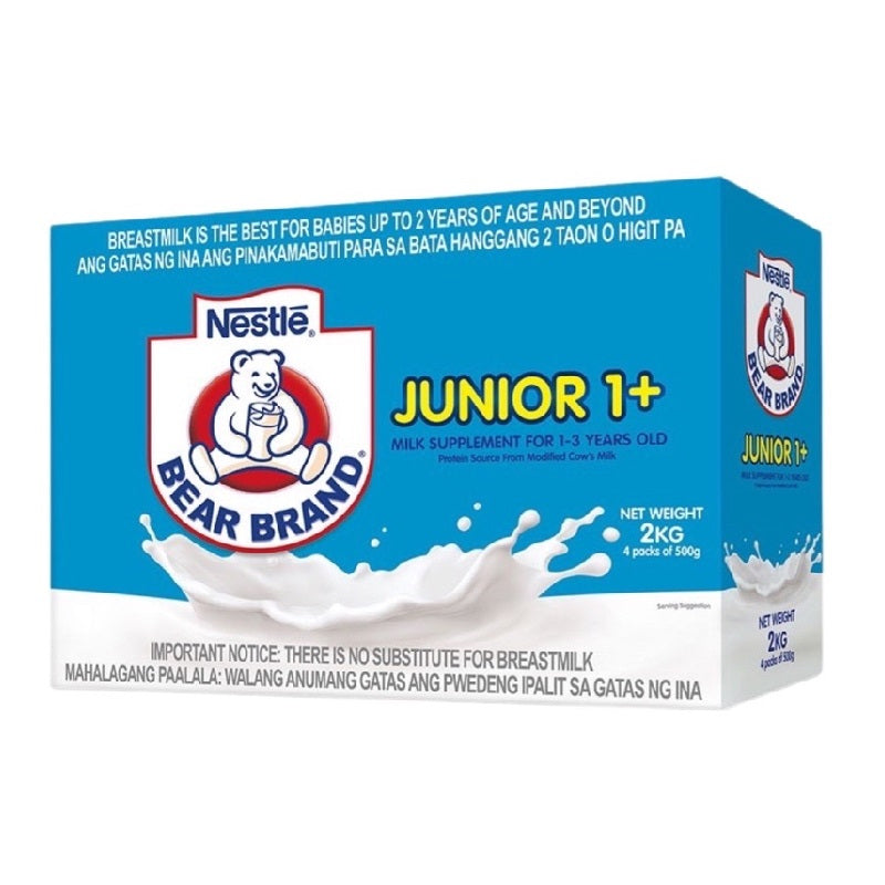 BEAR BRAND Junior 2kg for 1-3 Years Old Milk Supplement