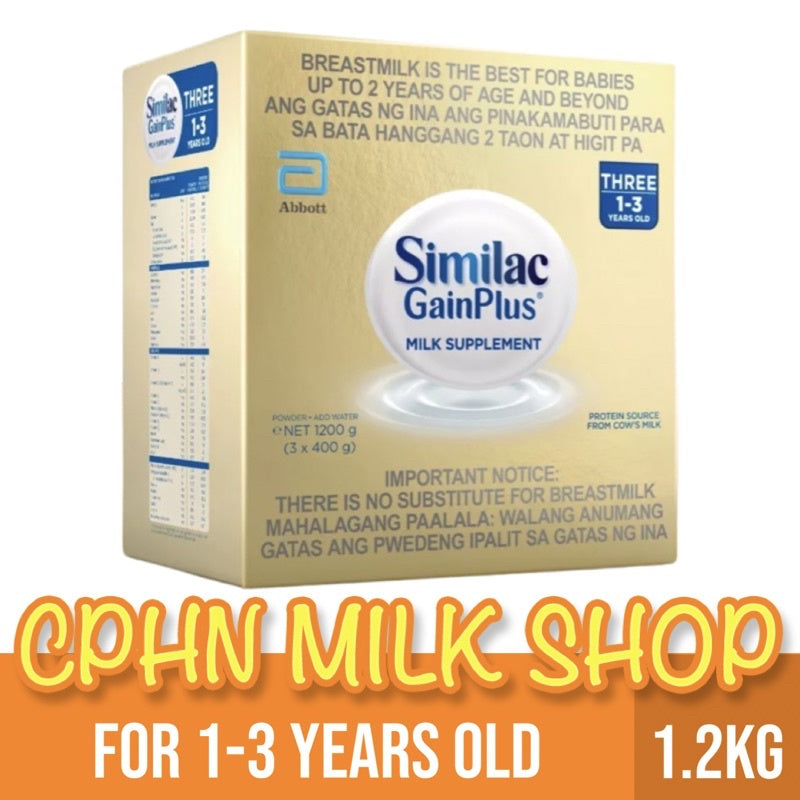 Similac GainPlus 2.4kg | 1.8kg | 1.2kg | 900g | 400g (Variation)