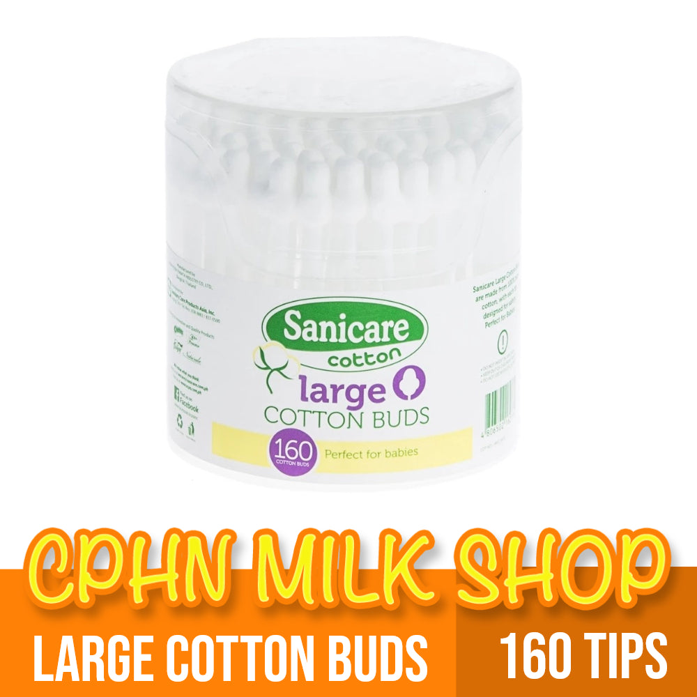 Sanicare Large Cotton Buds 160 Tips