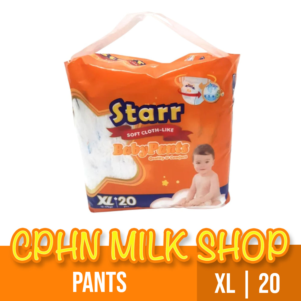 Starr Soft Cloth-Like Pants Baby Diaper XL 20