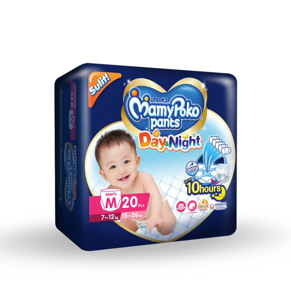 MamyPoko Day and Night Pants Baby Diapers Medium 20