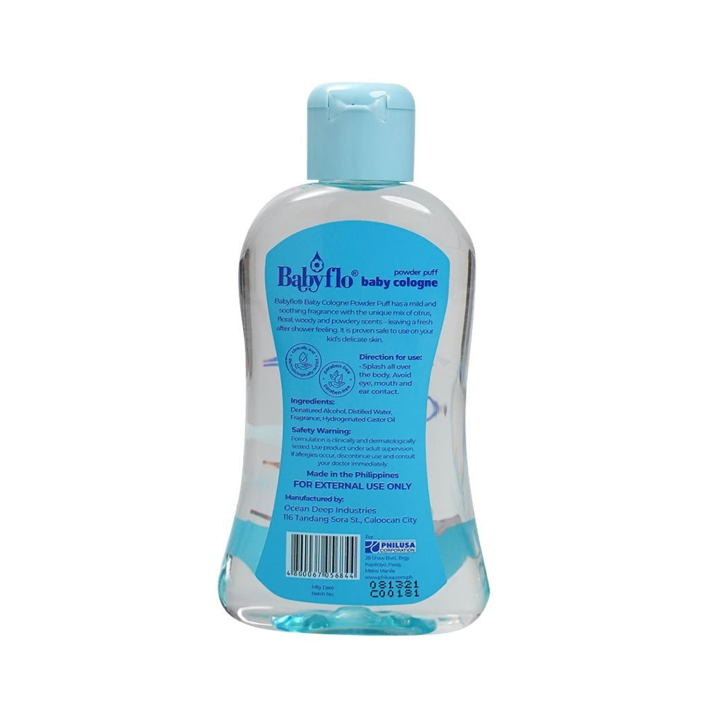 Babyflo Baby Cologne Powder Puff 100mL
