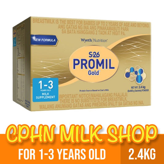 S-26 PROMIL GOLD THREE 2.4kg | 1.8kg | 1.2kg | 600g for 1-3 Years Old (Variation)