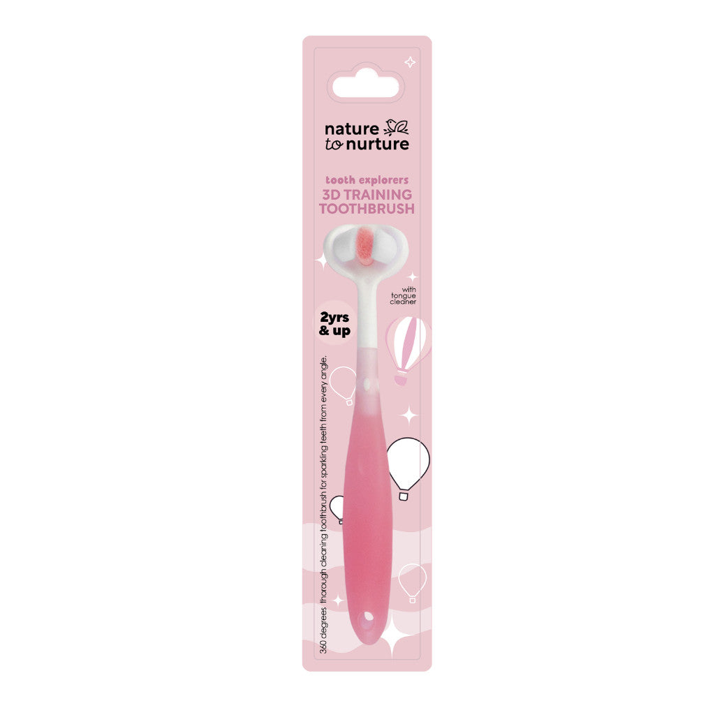 Nature to Nurture Tooth Explorers 3D Training Toothbrush-PINK