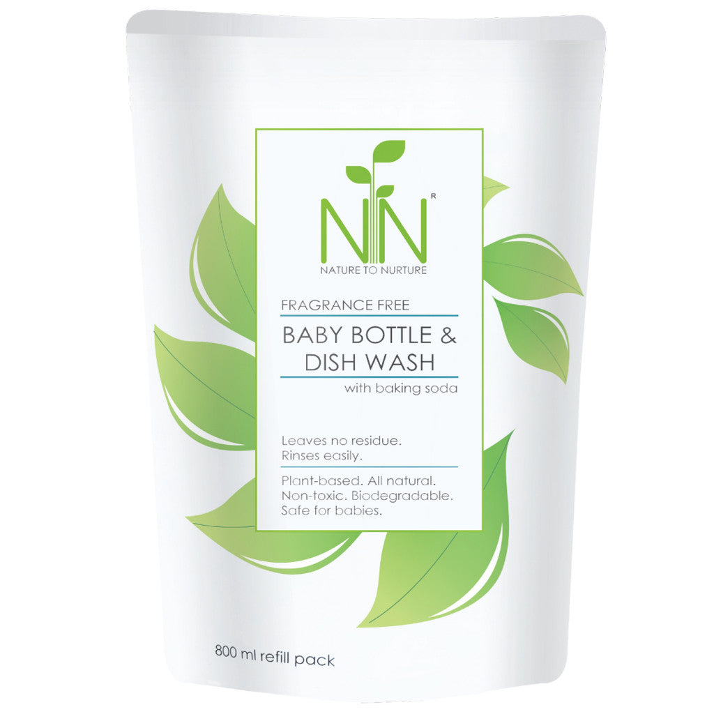 Nature to Nurture Baby Bottle and Dish Wash 800ml refill