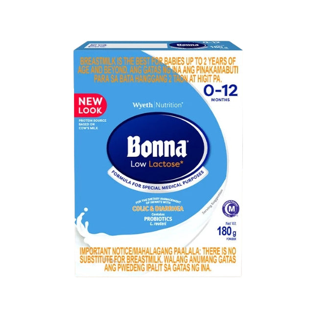BONNA® Low Lactose 180g for 0-12 Months Old Infant Formula