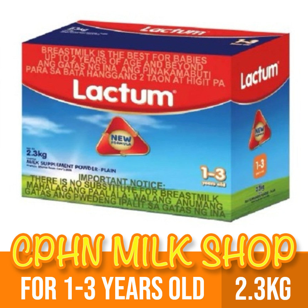 Lactum for 1-3 Years Old 2.3kg Plain Milk Supplement