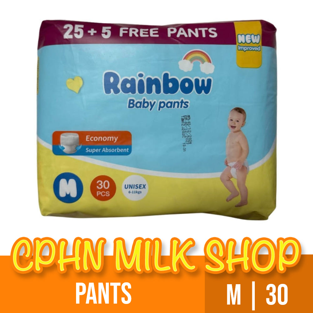 Rainbow Pants Baby Diapers Medium 30