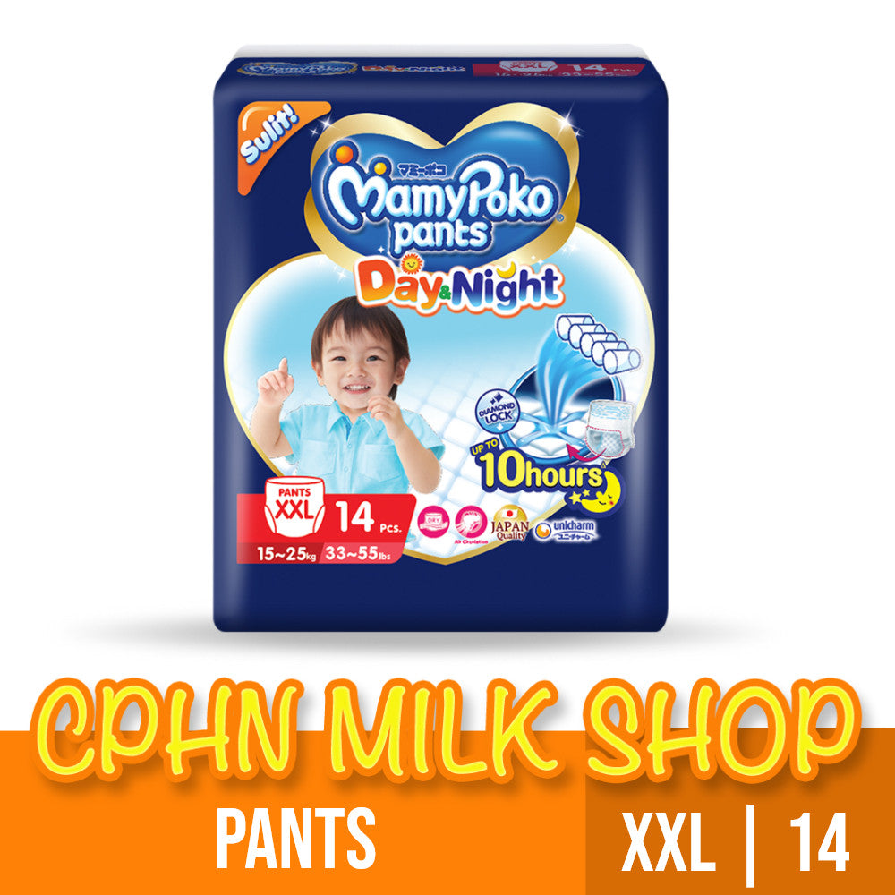 MamyPoko Day and Night Pants Baby Diapers XXL 14