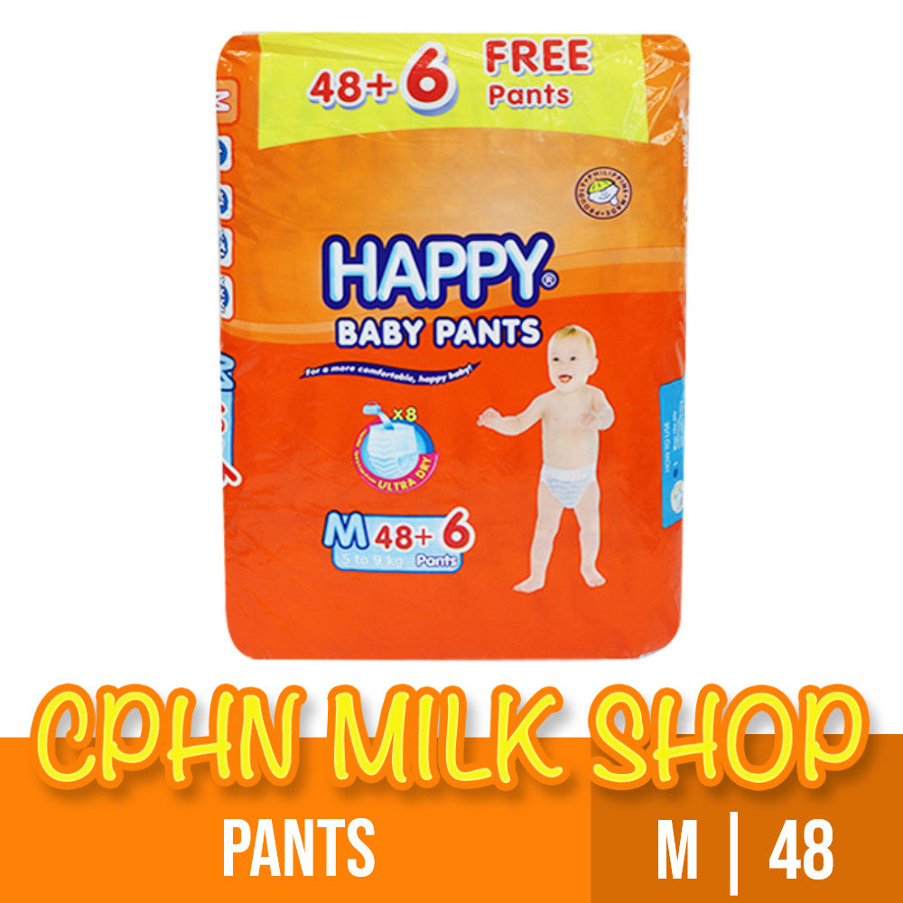 Happy Pants Baby Diapers Medium 48