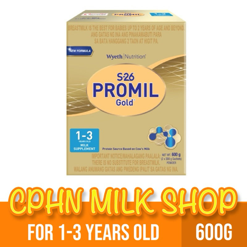S-26 PROMIL GOLD THREE 2.4kg | 1.8kg | 1.2kg | 600g for 1-3 Years Old (Variation)