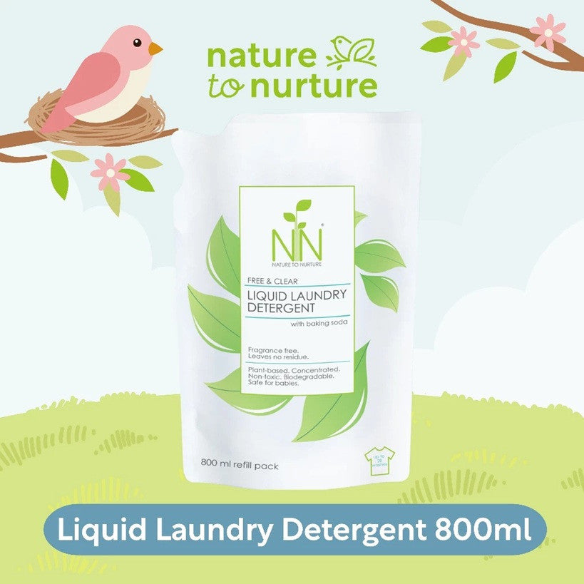 Nature to Nurture Liquid Laundry Detergent 800ml refill pack
